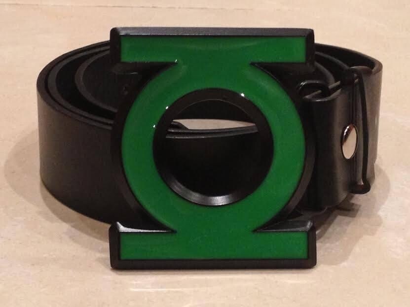 Green Lantern Logo Buckle with belt justice league