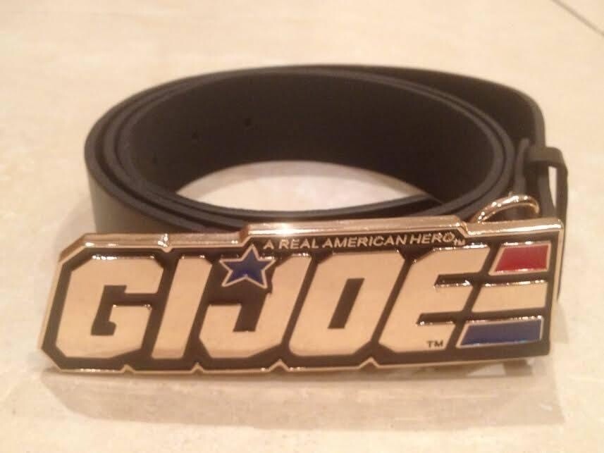 GI JOE logo Buckle with belt Real American Hero Snake Eyes