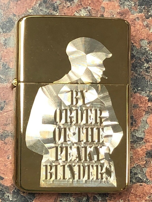 By Order of the Peaky Blinders Lighter, Polished Gold Finish