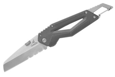 Gerber CREVICE Folding Pocket Knife partially serrated blade