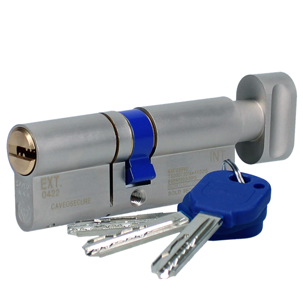 Caveo 3 STAR Euro Cylinder Lock 45/45 Thumbturn- 90mm ANTI-SNAP PICK &amp; BUMP