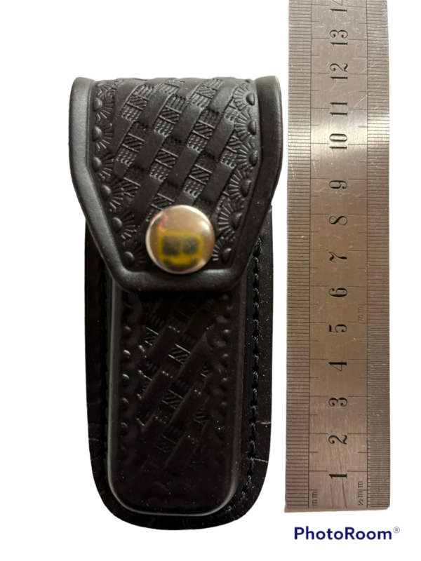 Large Black Leather POUCH / SHEATH suitable for Swiss Army Knife