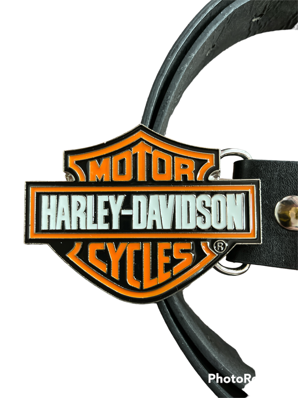 Harley Davidson Motorcycles  Logo Buckle with belt Bar &amp; Shield