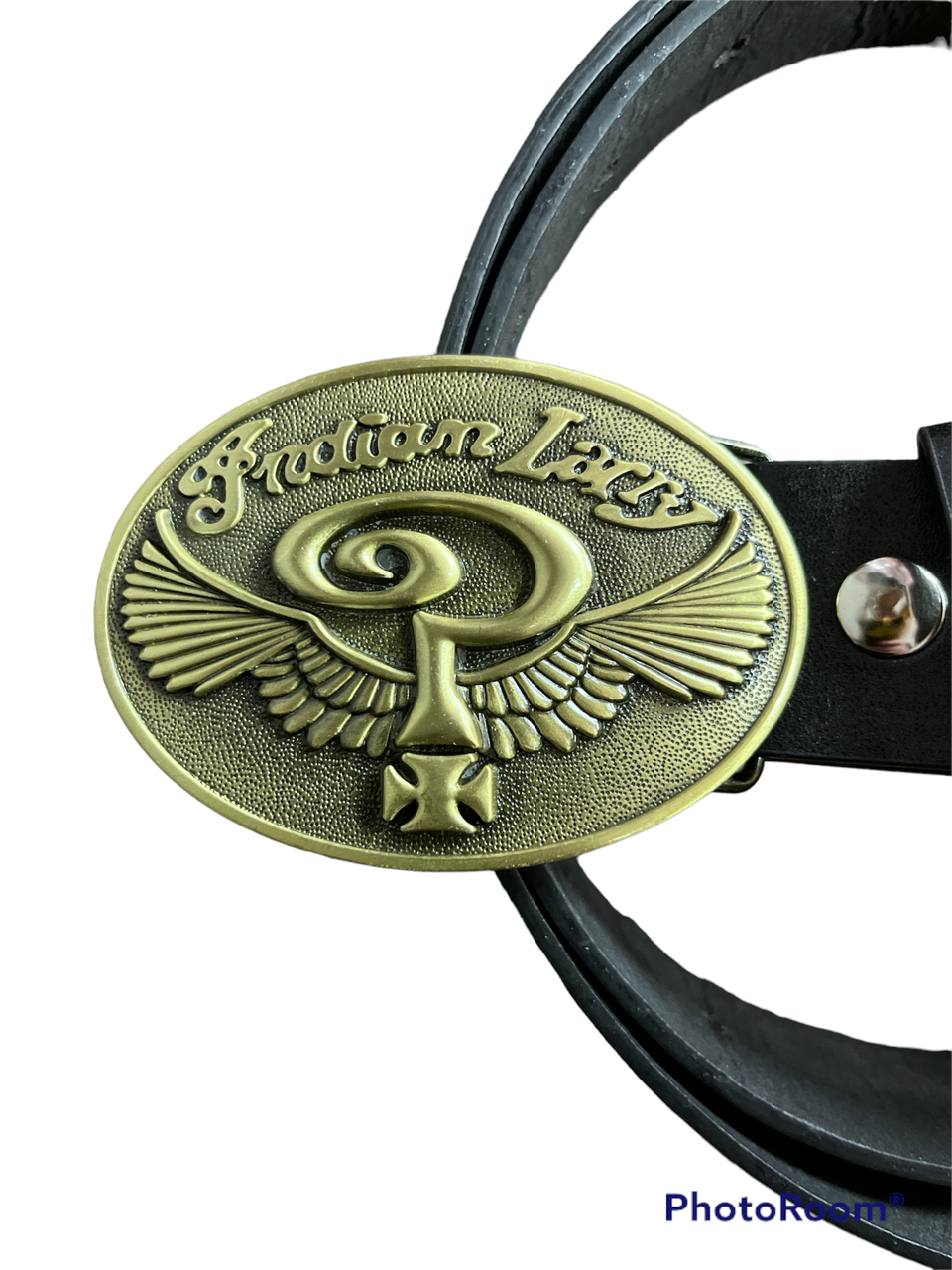 INDIAN LARRY Belt Buckle with belt Motorcycles biker