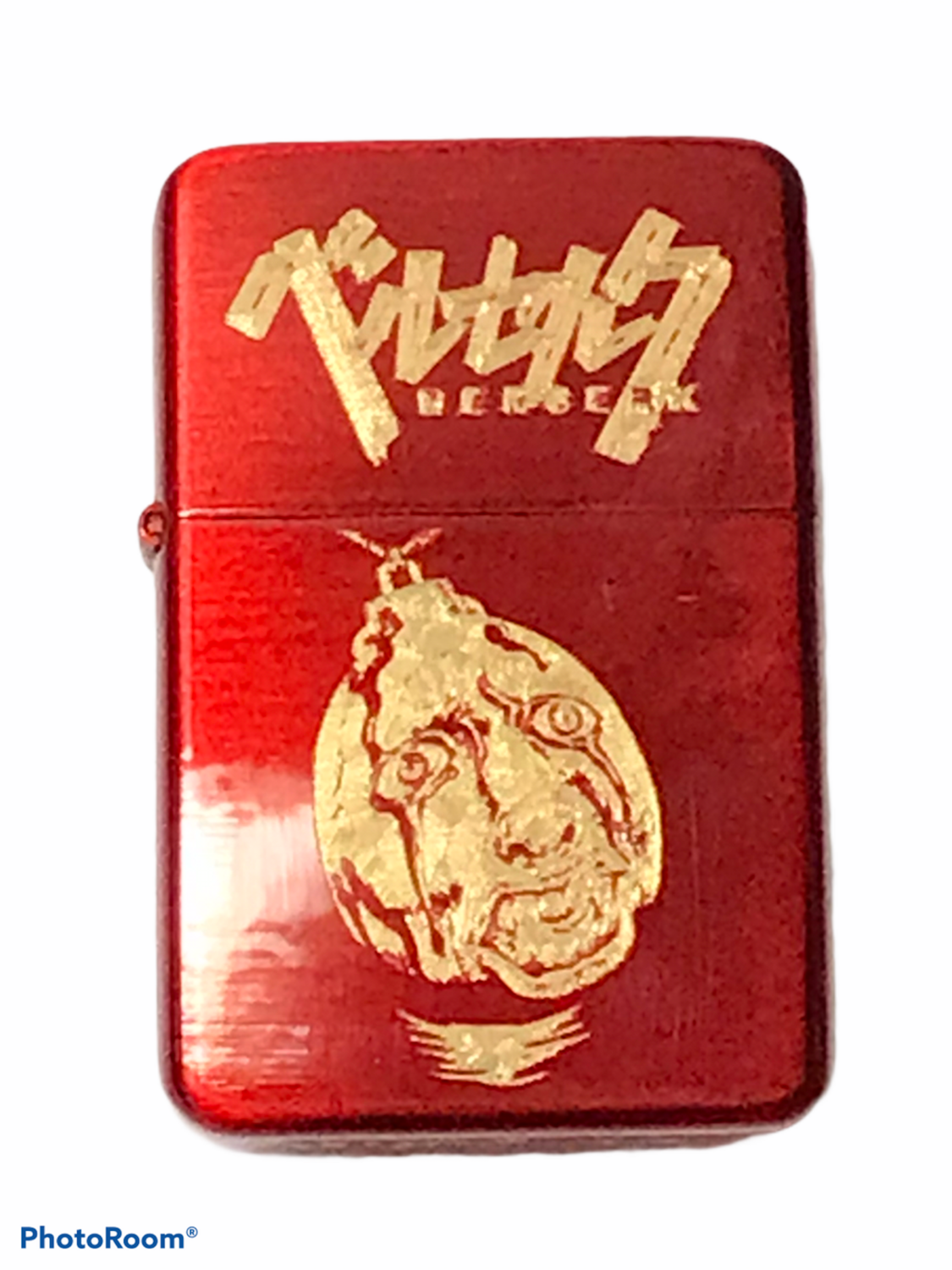 BERSERK manga/anime BEHELIT Lighter, Polished Red Finish