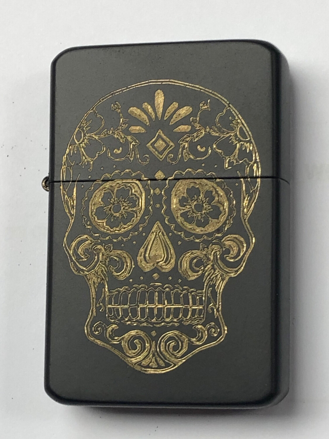 Candy Skull Lighter, Matte Black Finish
