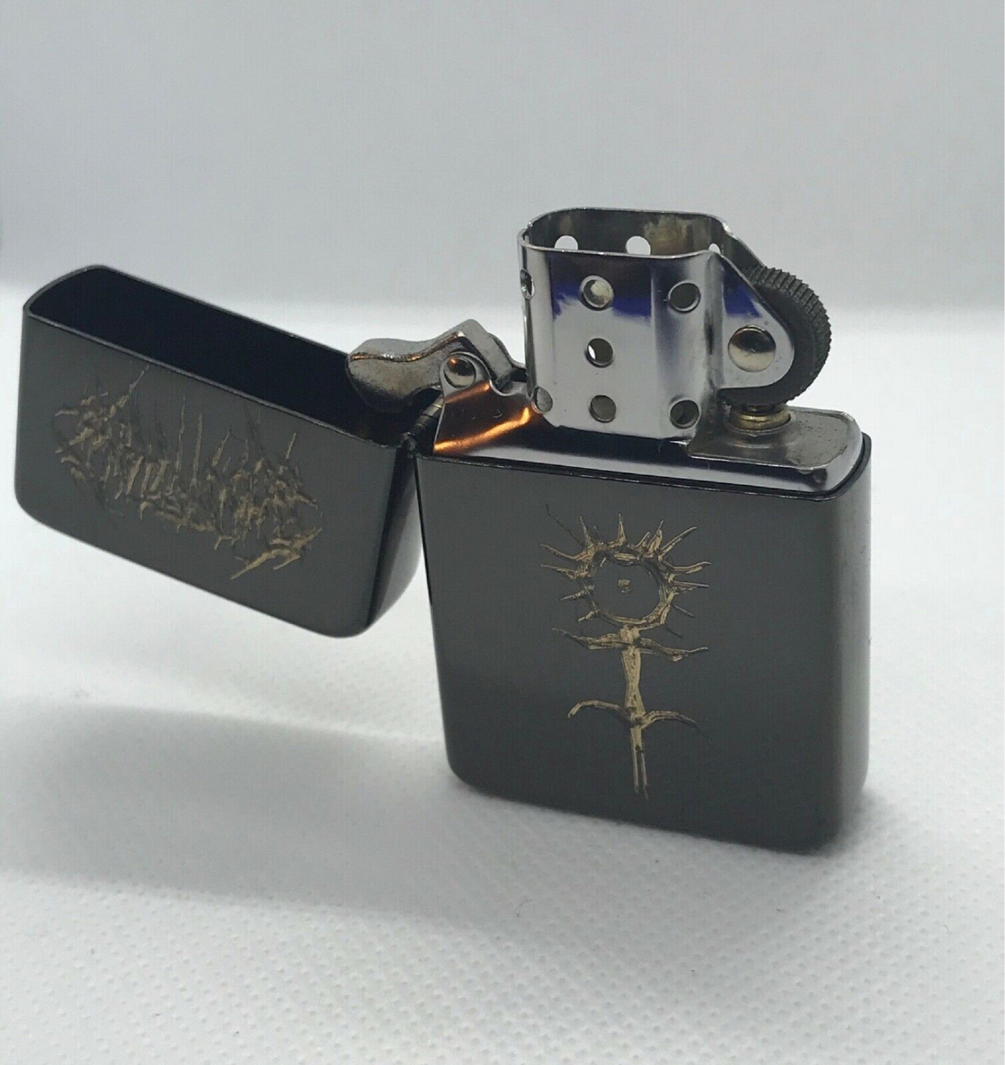 Ghostemane Logo Lighter, Polished Black Finish