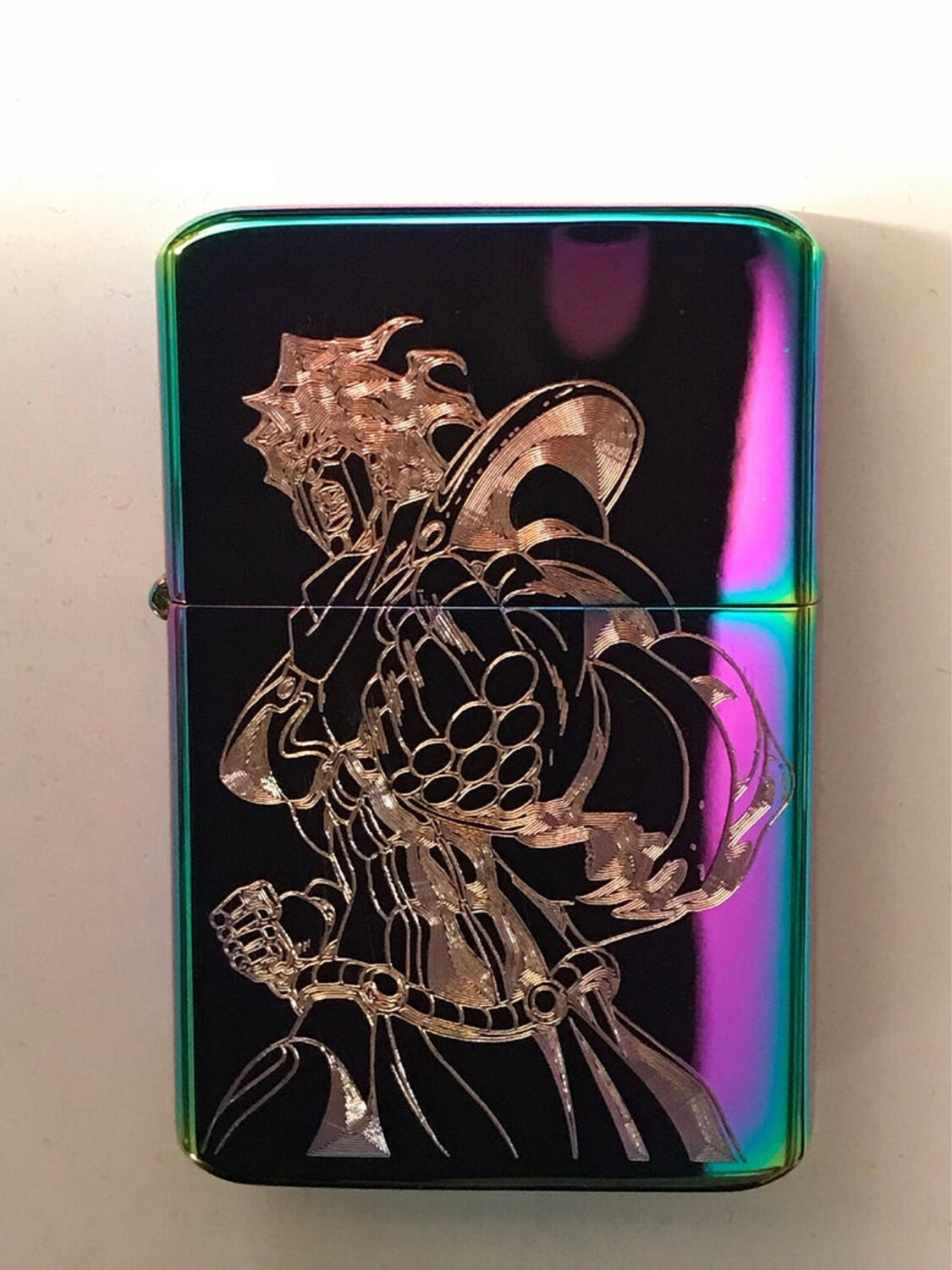 Jojo’s Bizarre Adventure Jotaro’s STAR PLATINUM Stand Lighter, Rainbow/Spectrum Finish