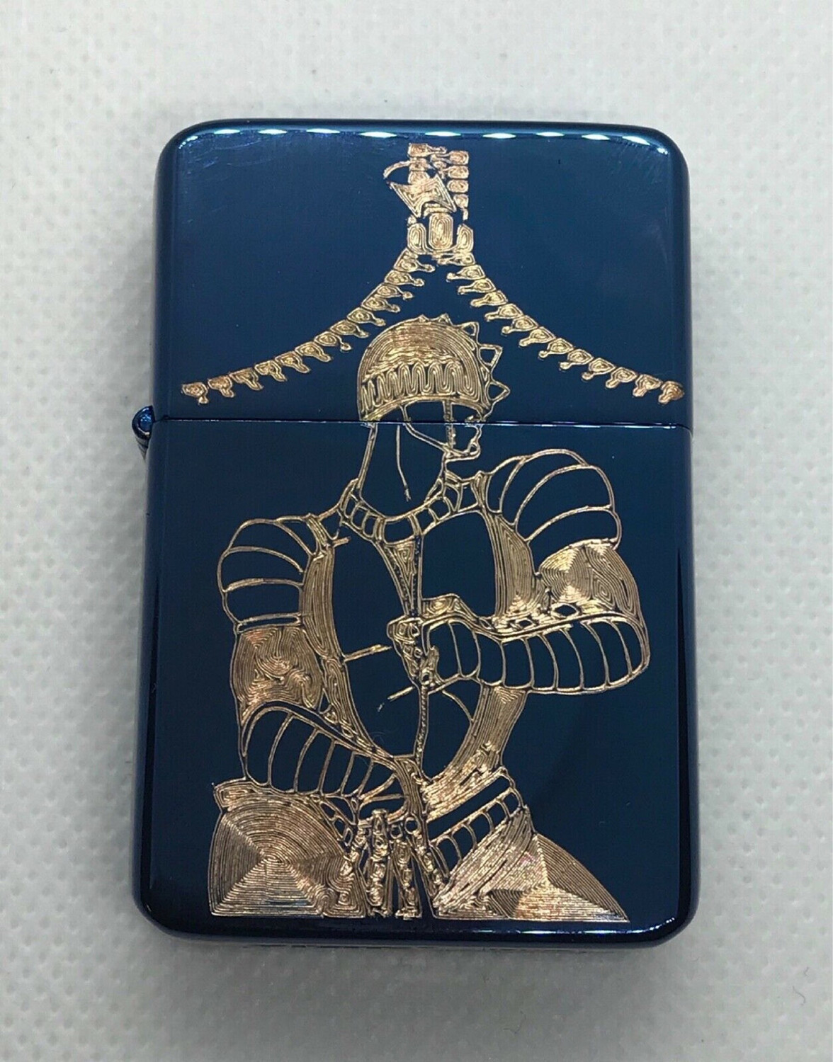 Jojo’s Bizarre Adventure Bruno Bucciarati’s STICKY FINGERS Lighter, Polished Blue Finish
