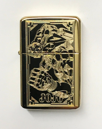 Jojo’s Bizarre Adventure THE WORLD Stand Lighter, Polished Gold Finish