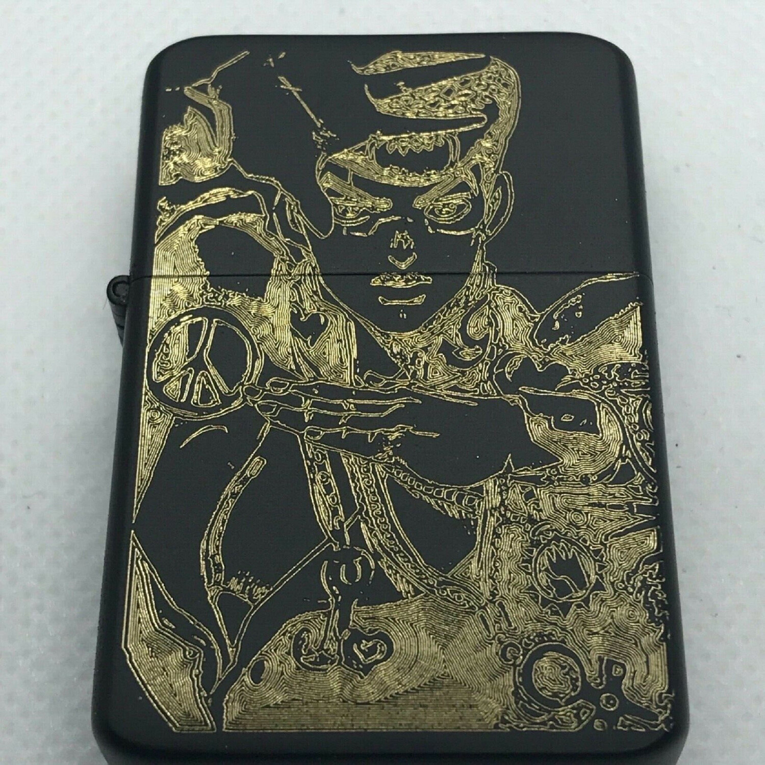 Jojo’s Bizarre Adventure JOSUKE HIGASHIKATA Pose Lighter, Matte Black Finish