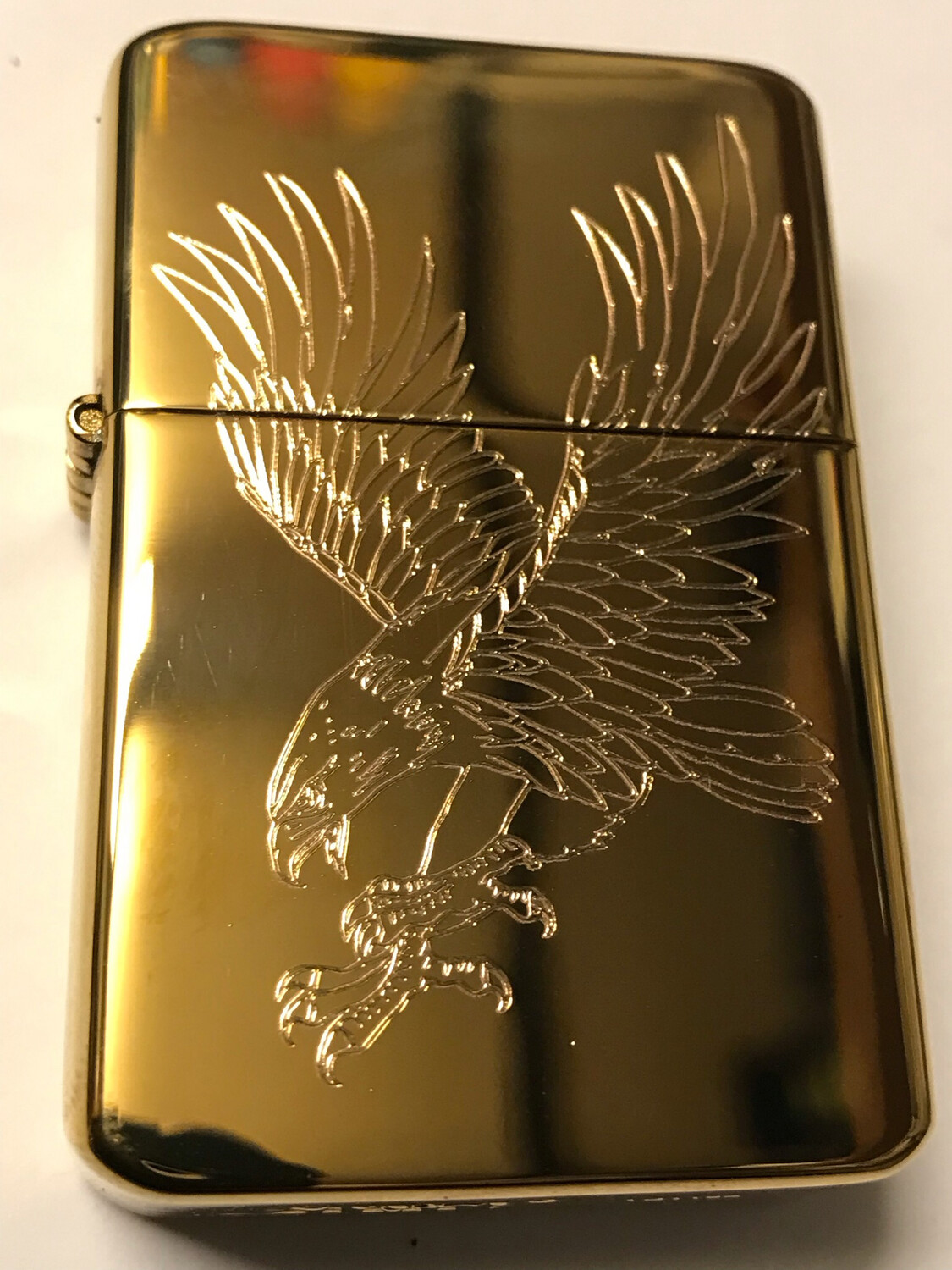 Eagle Lighter, Polished Gold Finish