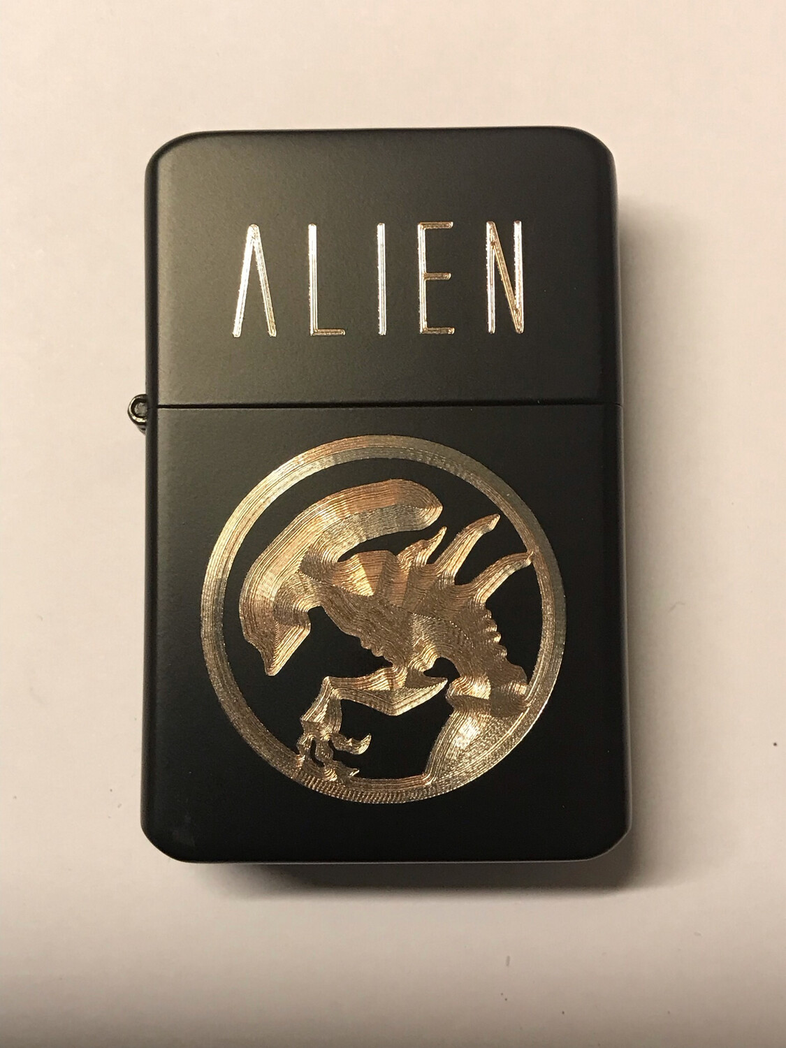 ALIEN Xenomorph Silhouette Lighter, Matte Black Finish aliens movie