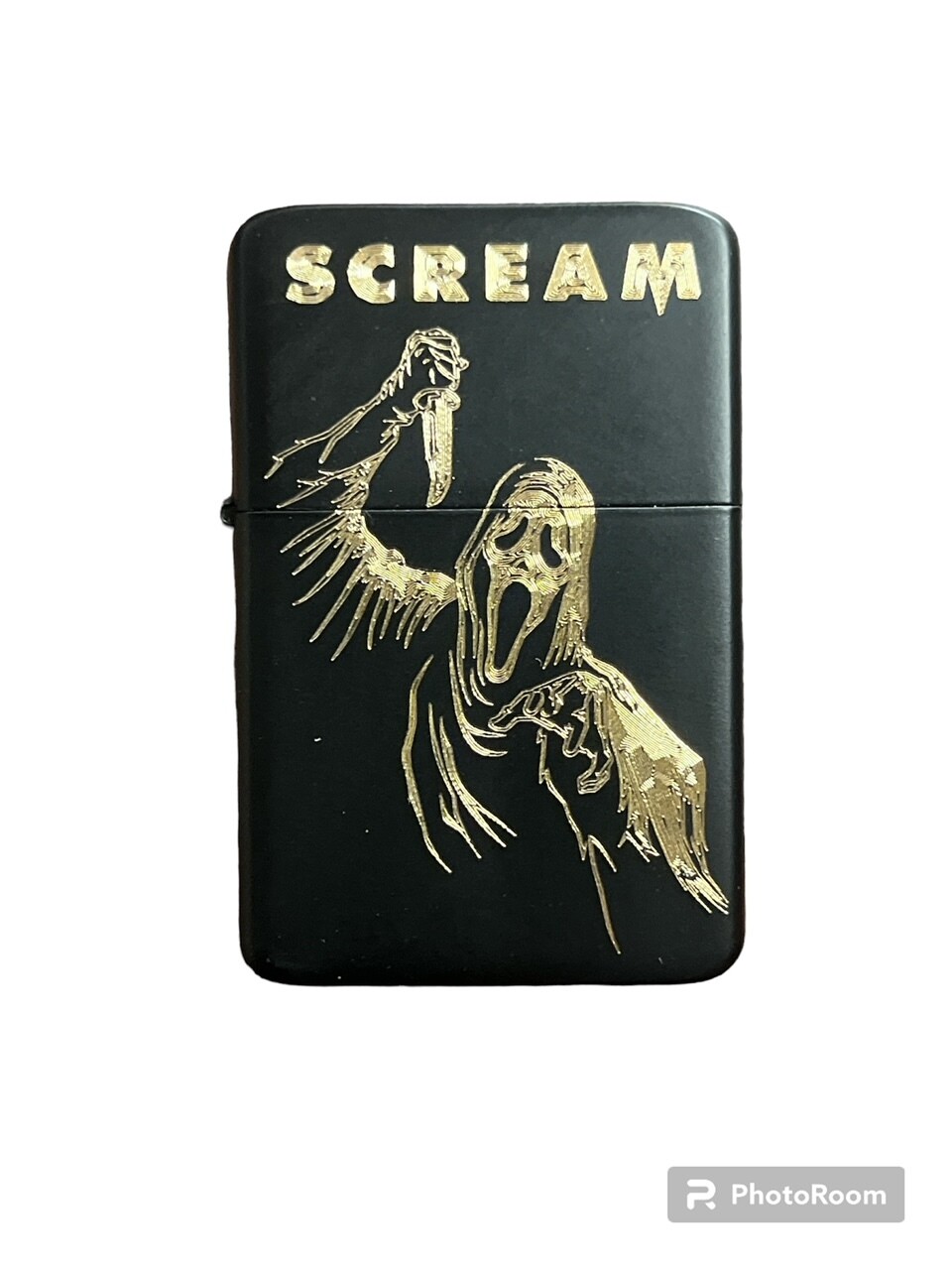 GHOSTFACE Lighter, Matte Black Finish Scream movie