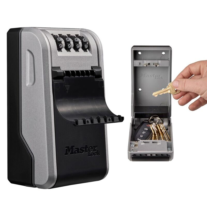 MASTER LOCK WALL MOUNT DIAL Combination KEY LOCK BOX 5481EURD