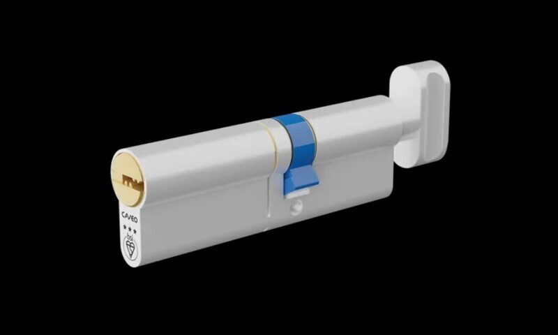 Caveo 3 STAR Euro Cylinder Lock 45/35 Thumbturn (on 35 side) - 80mm ANTI-SNAP PICK &amp; BUMP
