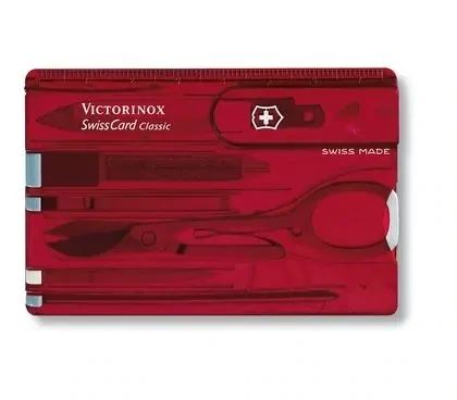 Victorinox Swiss Army Knife - SWISS CARD CLASSIC red