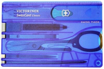 Victorinox Swiss Army Knife - SWISS CARD CLASSIC blue