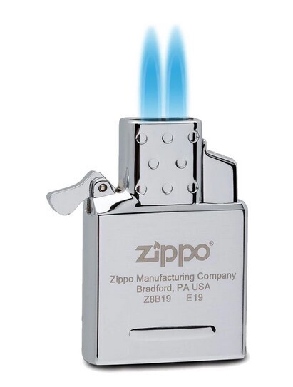 Zippo - Windproof Butane DUAL Flame Lighter Insert (Outer Zippo Case Not Included)