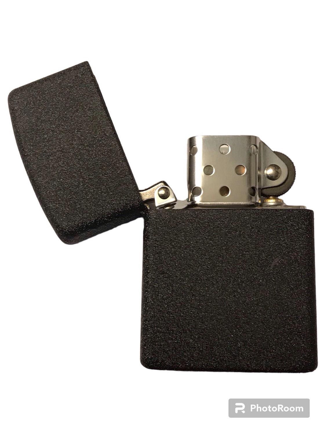 Zorro - Heavy Duty Refillable Black ‘Crackle’ Finish Lighter *Personalised Engraving Available*