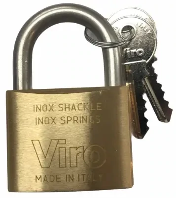 VIRO 40mm Marine Padlock KEYED ALIKE Rust Proof Stainless Steel Shackle