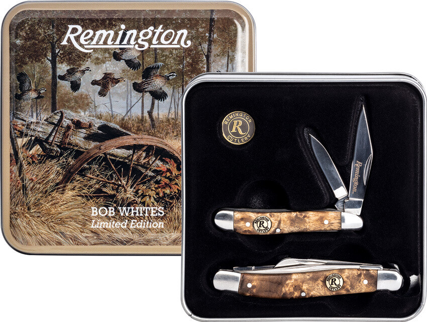 REMINGTON - BOBWHITES Limited Edition Folding Knife Gift/Collector Set