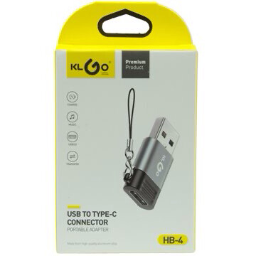 KLGO - USB to Type-C Connector with keychain attachment