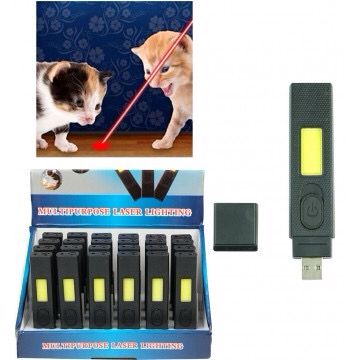 Rechargeable Laser Pointer With Flash Light And Work Light