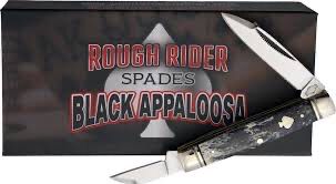 RR2489 Rough Ryder Black Apaloosa Capital Intern Pocket Knife