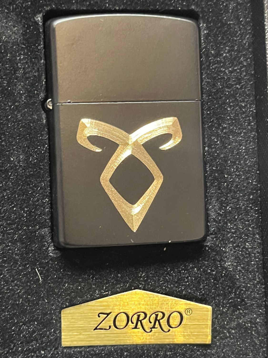 Shadow Hunters logo Lighter, Matte Black Finish shadowhunters symbol