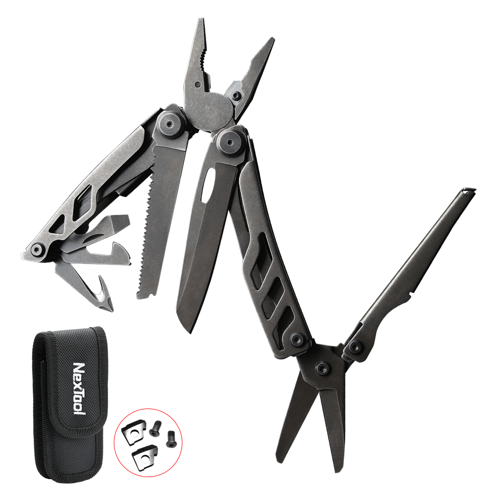 Nextool Flagship Pro (Dark) multitool pliers knife scissors