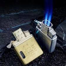 Zorro Original Twin Jet Flame Lighter Insert GOLD finish (Outer Case Not Included)