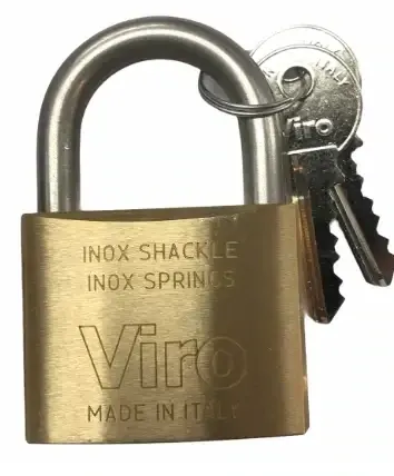 VIRO 50mm Marine Padlock Rust Proof Stainless Steel Shackle