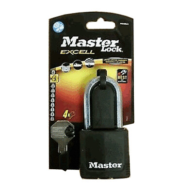 54mm wide MASTER LOCK Excell covered laminated steel padlock with 51mm long shackle