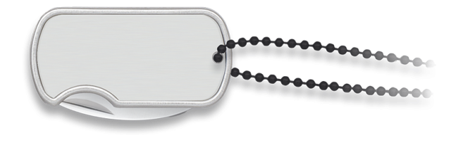 Albainox - Dog Tag Knife with Clip *Personalised Engraving Available*