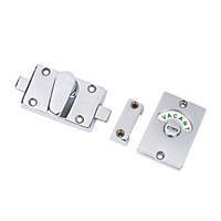 Bathroom Indicator Bolt (Chrome finish) Toilet Lock