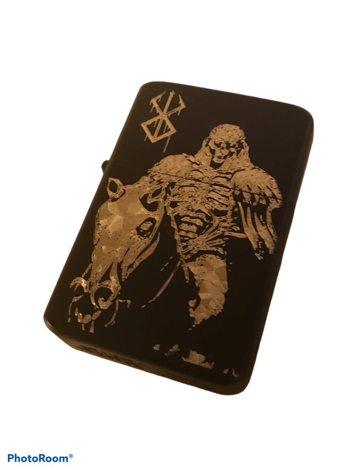 BERSERK manga/anime Skull Knight horse Lighter, Matte Black Finish