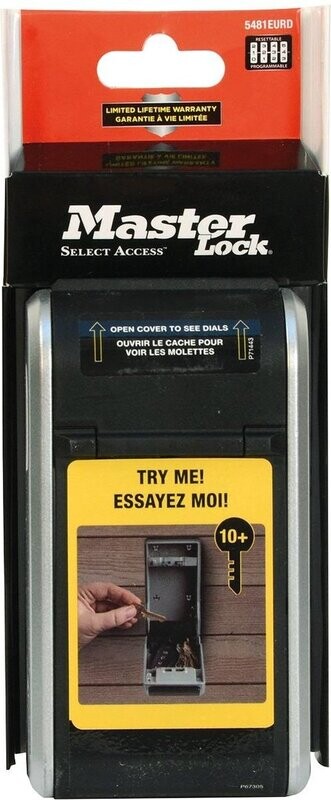 MASTER LOCK WALL MOUNT DIAL Combination KEY LOCK BOX 5481EURD