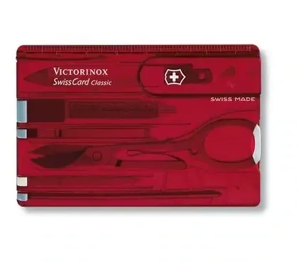 Victorinox Swiss Army Knife - SWISS CARD CLASSIC red