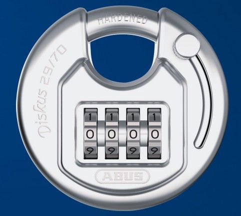 ABUS Diskus Combo Combination Padlock stainless steel 29