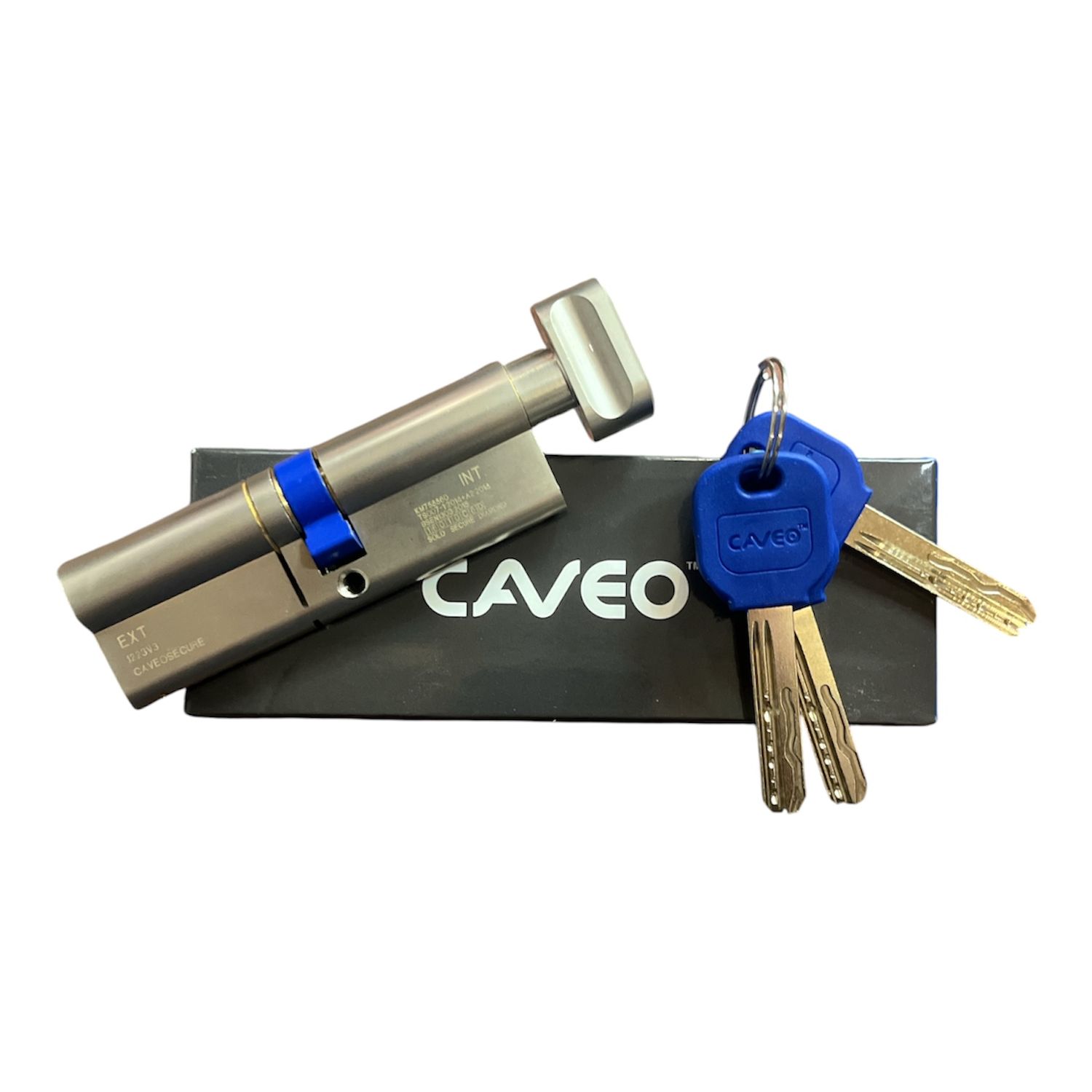 Caveo 3 STAR Euro Cylinder Lock 50/45 Thumbturn on 45 side - 95mm ANTI-SNAP PICK &amp; BUMP
