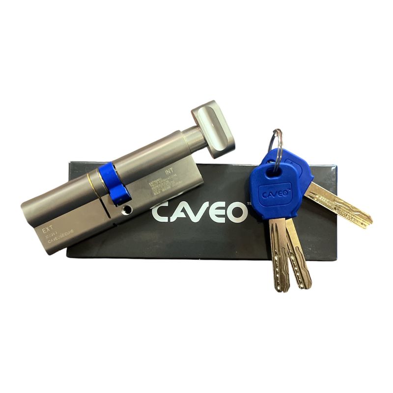 Caveo 3 STAR Euro Cylinder Lock 50/45 Thumbturn on 45 side - 95mm ANTI-SNAP PICK &amp; BUMP