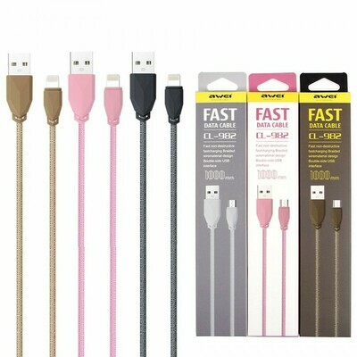 USB-micro USB дата кабель AWEI CL-982 1 М USB-micro USB дата кабель AWEI CL-982 1 М