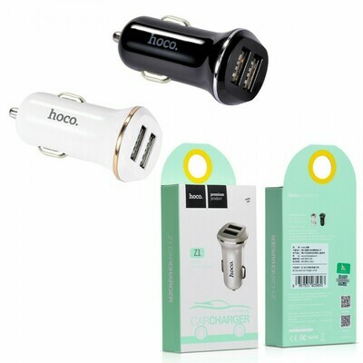 Автомобильный адаптер Hoco Z1 на 2 USB Автомобильный адаптер Hoco Z1 на 2 USB
