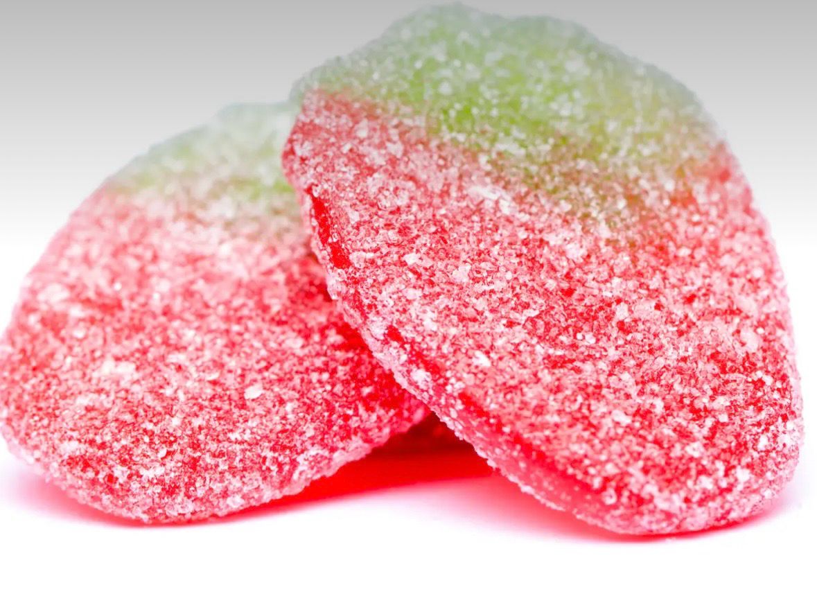 Sugar Coated Gummy Strawberries