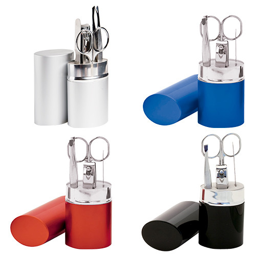 SET OVALADO DE MANICURE METALICO