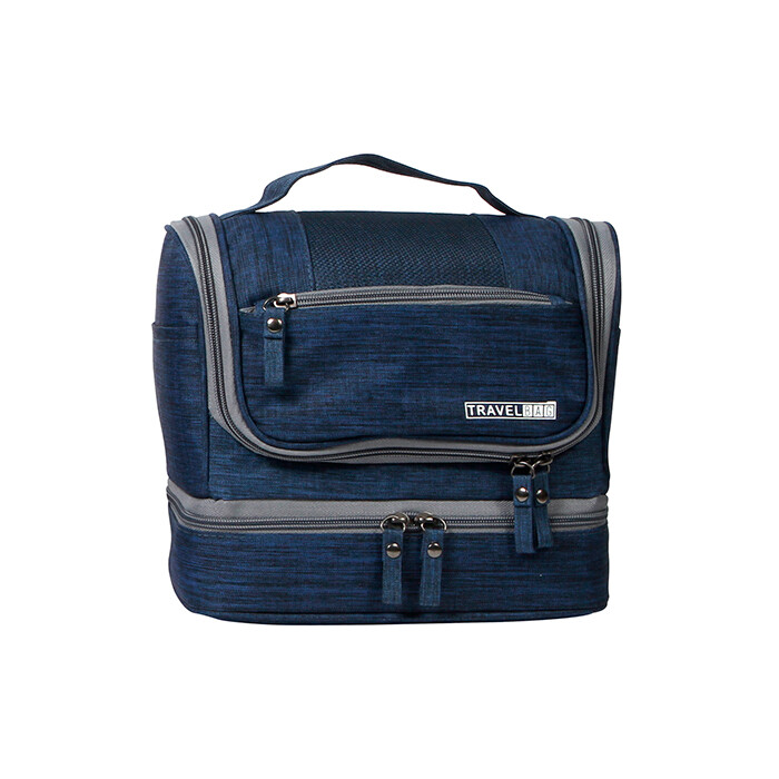 Bolsa multiusos doble fabricada en poliéster.