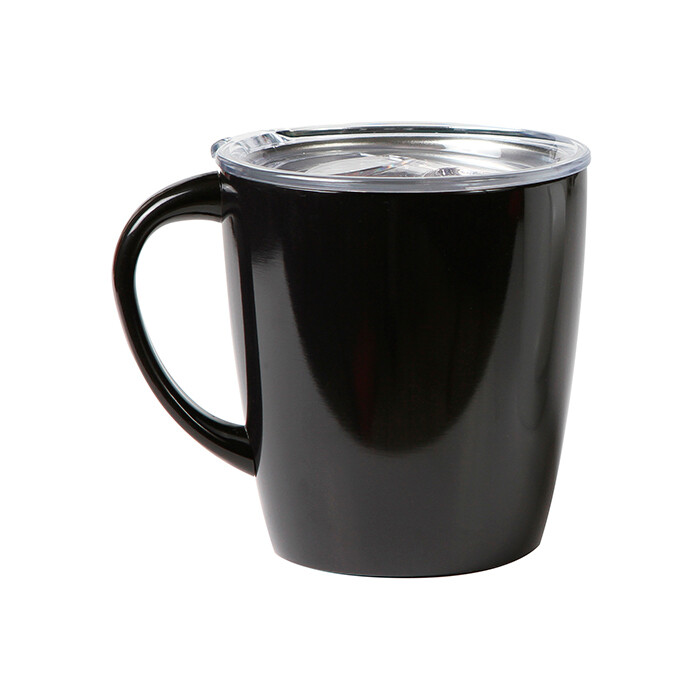 Taza fabricada en acero inoxidable con doble pared