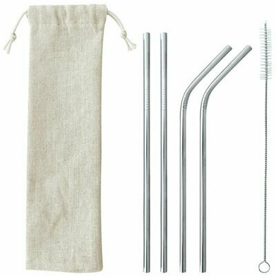 SET POPOTES ACERO INOXIDABLE /CEPILLO