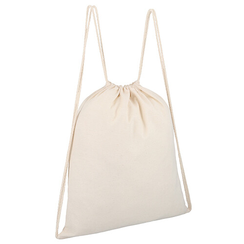 Morral de algodón cosido. VANILA